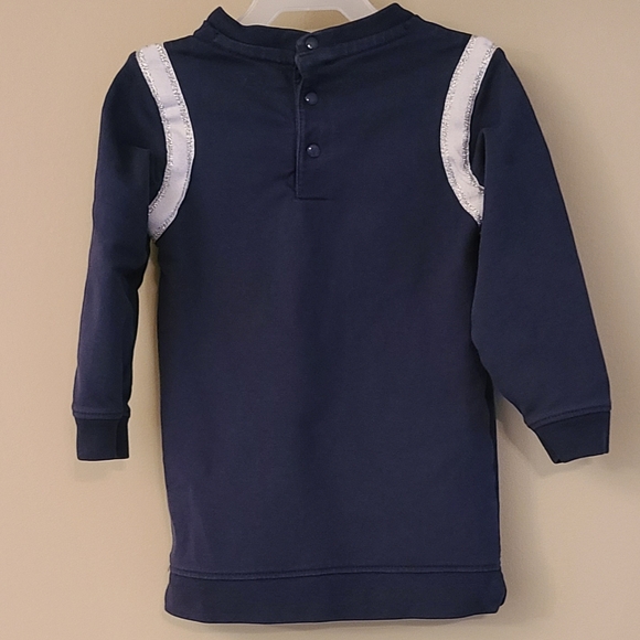 Guess Girl navy long sleeved dress with sequin detail - Picture 2 of 4